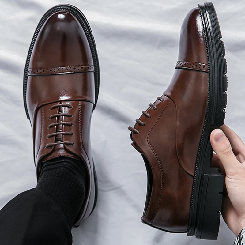 Men’s Formal Leather Dress Shoes for Business & Wedding