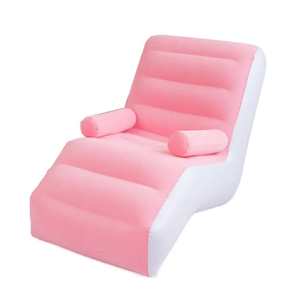 1Pc Inflatable Lazy Sofa Home Leisure Fashion Comfortable  Inflatable  Bed Indoor Collapsible Bed Leisure Corner Sofa Living Room Furniture