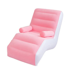 1Pc Inflatable Lazy Sofa Home Leisure Fashion Comfortable  Inflatable  Bed Indoor Collapsible Bed Leisure Corner Sofa Living Room Furniture