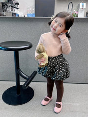 High Neck Baby Sweaters Autumn Winter Kids Boys Girls Long Sleeve Pure Color Knit Sweater Baby Kids Boys Girls Pullover Sweaters