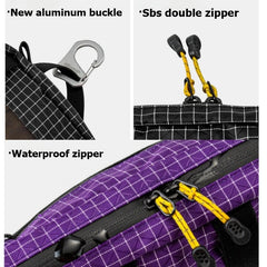 Dyneema Tactical UHMWPE Fanny Pack Waterproof UltraLight 1.1L Multi Pocket for Cycling Running Hiking Camping Outdoor Sports