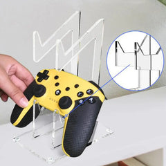 1/2PCS Clear 2 Layer PS5 PS4 Controller Stand With Headphone Holder Game Accessories Organizer Storage Rack For 1/2 Controllers