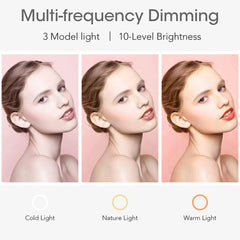 26cm 10 inch Led Ring Selfie Light Dimmable Photography Lighting Kit Usb Charge Lamp With Tripod For Live Video 120 Lamp Beads