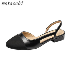 All-match Flat Shoes Women Sandals Non-Slip Soft Leisure Shoes Mixed Colors Comfort Low Heel Femme Thick Bottom Designer Flat Shoes