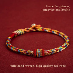 1pcs Handmade Braided Bracelet Colorful Thread Good Luck Charm Rope Bracelet For Women Men Knots Red Rope Woven Bracelets Gift