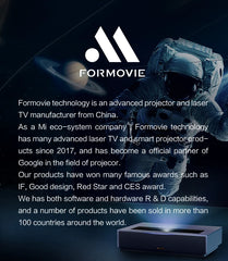 Fengmi Formovie R1c Laser Projector Full HD 1600ANSI Lumens MEMC HDR10 3+16G Ultra Short Throw Projection TV Home Theater Bermer