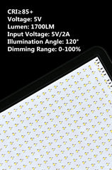 8/12 Inch LED Photography Video Panel Light Photo Studio Lighting Kit For Shoot Live Streaming Youbube With Tripod Stand