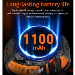 2026 New T-Rex3 Pro 1100mAh Battery Smart Watch GPS path 5ATM Waterproof Sports Run tracker Outdoors Compass Military Smartwatch