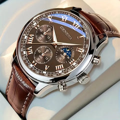 GENEVA High Quality Men's Luxury Belt Fashion Quartz Watch