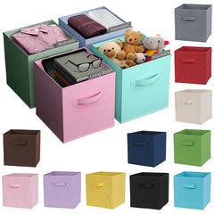 Foldable Fabric Storage Cubes for Clothes and Toys
