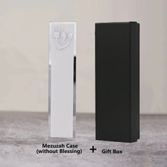 Personalized  Acrylic 3D Cut Jewish Mezuzah with Home Blessing&Name Custom Mezuzah Case Judaica Gift New Home Jewish Gift