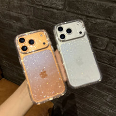 Luxury Bling Glitter Clear Phone Case For iPhone 17 16 15 14 13 12 11 Pro Max X XR XS 7 8 Plus Shockproof Transparent Soft Cover