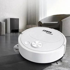 Automatic Electric Floor Vacuum Cleaner 3-in-1 1500Pa Sweeping Mop USB Rechargeable Wireless for Home And Office Use