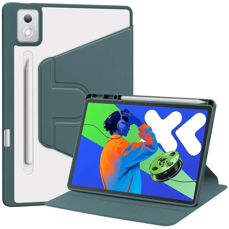 For Lenovo Xiaoxin Pad Pro 12 7 2025 Case TB375FC Acrylic Rotating Stand Tablet Funda For Lenovo Tab P12 12.7 inch TB371FC 2023