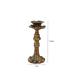 Retro Resin Candle Holder Sconce Nostalgic Antique French Candle Holder Home Decoration Photography Romantic Props