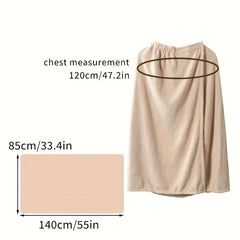 1/2Pcs Bath Wrap & Hair Towel Wrap Set - Microfiber Quick Dry Absorbent, Soft Bath Skirt & Hair Turban for Women Home Shower Spa