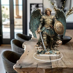 Archangel Michael 2D Flat Acrylic Plaque,Home,Office,Cafe,room,Studio,display Case,Tabletop Ornament Decor Sign Gift Kit