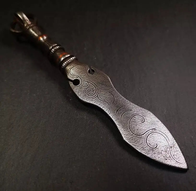 Gandhanra Vintage Tibetan Ritual Implement,Dorje Phurba Kila Dagger Altar Tool