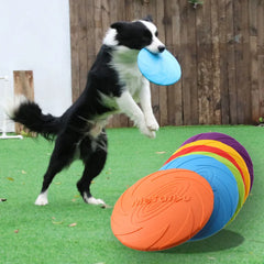 OUZEY Bite Resistant Flying Disc Toys For Dog Multifunction Pet Puppy Training Toys Outdoor Interactive Game Pet Dogs Products Pet Shop