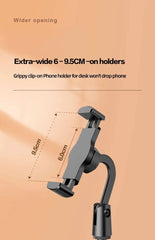 360° Rotatable Weighted Anti -Slip Base Desktop Desk Lazy Foldable Adjustable Flexible Arm Universal Holder For iPhone Samsung