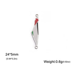 Teamer Stainless Steel Jewish Star of David Israel Map Hebrew Letter Charm Pendant for Jewelry Making Necklace DIY Wholesale