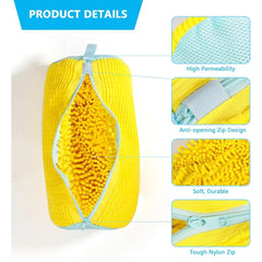Durable Shoe Washing Bag – Zippered Laundry Protector
