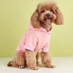 Velvet Hooded Pet Sweatshirt – Warm Printed Dog & Cat Clothes Pet Shop