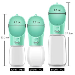 Portable Dog Water Bottle For Small Large Dogs Cat Outdoor Leakproof Walking Drinking Bowls Chihuahua French Bulldog Supplies Pet Accessories Pet Shop