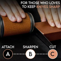 Rolling Knife Sharpener Magnetic Knife Holder Diamond Sharpening Stone Kit with 15 and 20 Degrees Angle Roller Kitchen Accessory