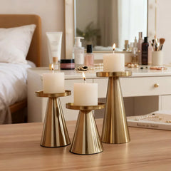 2026 gold and black Candle Holder New Romantic Candlelight Dinner Creative Iron Art Home Decoration Ornament