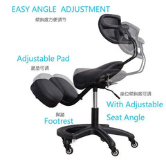 Ergonomic Kneeling Chair Stool Home Office Chair Improve Body Sitting Posture Knee Computer Chairs Seat W/ Wheels Student Adult Office Furniture
