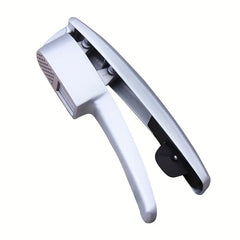 Garlic Press & Slicer 2 in 1 - Aluminium Garlic & Ginger Mincer and Slicer - with Slicing and Grinding - Kitchen Cooking Tools
