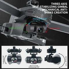 L109 PRO MAX GPS Drone 4K Professional 3-Axis PTZ HD Dual Camera WIFI FPV 360° Laser Obstacle Avoidance Brushless Motor RC 3000M