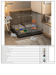 Dog Cage Small Dog Indoor with Separate Toilet Household Corgi Teddy Pomeranian House Kennel Dog Pet Fence Pet Shop