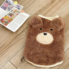 1.5-11.5kg Winter Dog Clothing Soft Plush Teddy Bear Sweater Vest Warmth Pets Cute Clothes Teddy Schnauzer Clothes Pet Shop Pet Clothing