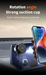 Magnetic Suction Phone Mount 360° Adjustable Vacuum Foldable Phone Holder Car Mounted Adsorption Bracket Universal Car Bracket