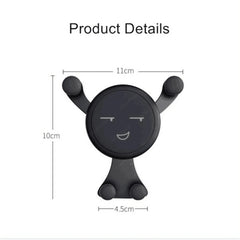 Gravity Car Phone Holder Air Vent Clip Mount Smartphone Stand GPS Support For iPhone Huawei Samsung Xiaomi Universal Car Holder