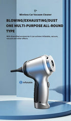 Wireless Car Vacuum Cleaner Strong Cordless Cleaner Suction Handheld Auto Vacuum Home&Car Dual Use MiniVacuum Cleaner Appliance