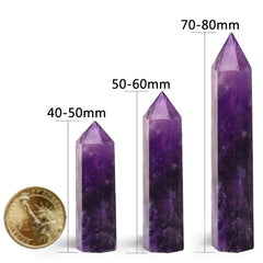 Natural Stone and Crystals Point Wand Witchcraft Rose Quartz Amethyst Home Decor Mineral Reiki Healing Stones Crafts Room Decor