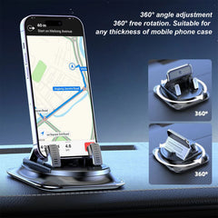Universal Car Phone Mount Rotatable Dashboard Suction Cup Stand for Mobile Navigation Multi Scene Use in Vehicle and Home