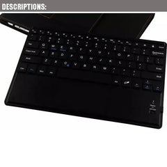 Universal Bluetooth Keyboard with Touchpad For TCL NXTPAPER 11 Plus Gen 2 FE 11 11.5 inch Folio Stand Case Protective Cover