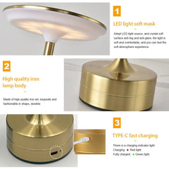 New Chinese table lamp bedroom USB camping atmosphere light indoor bedside LED creativity Gift night light Wireless Touch Lamp Home Decor