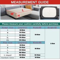 Waterproof Sofa Cushion Covers Non-slip Silky Sofa Seat Covers Furniture Protector Soft Stretch Sofa Cover For Living Room Hotel