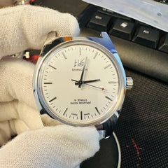 Vintage-Inspired Shanghai 7120 Watch 36mm - Mechanical Men's Wristwatch for Collectors & Watch Enthusiasts