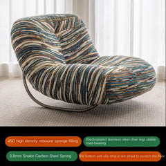 XD Caterpillar Corner Sofa Togo Balcony Casual Single Chair Living Room Internet Famous Wrought Iron Retro Rocking Chair Lazy Sofa Living Room Furniture