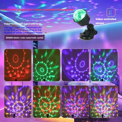AITHEA Rotate  Multicolor USB Projector Light Night Light for Home Bedroom Party Decor Disco Light Kids Decoration Christmas