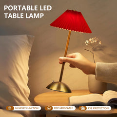 LED Table Lamp Touch Sensor Rechargeable Desktop Night Light Wireless Reading Lamp For Restaurant Hotel Bar Bedroom Decor Light