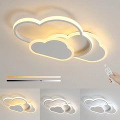 Cloud Ceiling Light,32w Creative LED Ceiling Lamp with Dimmable Remote Control 3000-6500k 2800lm,for Living Room