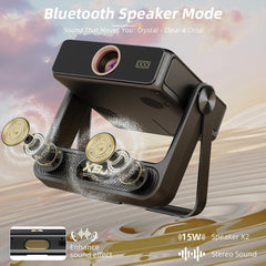 XBJ Smart Touch Screen Portable Projector Support 4K Wifi 6 Bluetooth Auto Focus Compatible with phone/ TVStick/pc/IndoorOutdoor