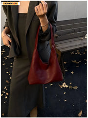 Homefish New Tote bag 100 hand bill of lading shoulder women's bag retro simple large bag Tote bag